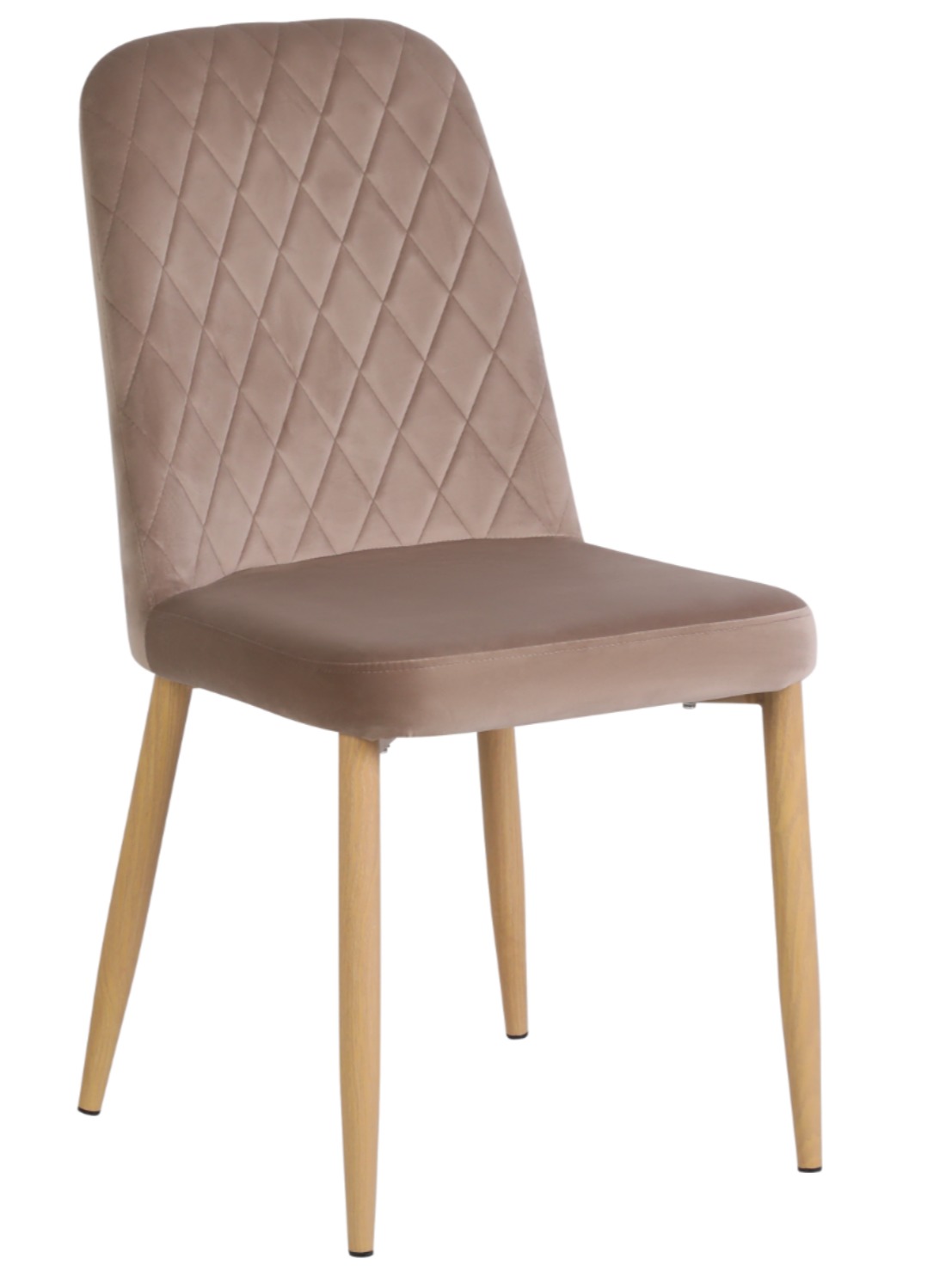Стілець Vetro Mebel N-44-cappuccino-velur/oak