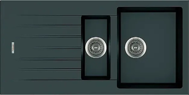 Мийка на кухню Fabiano Classic 100x50x15 Antracit 8221.301.0520