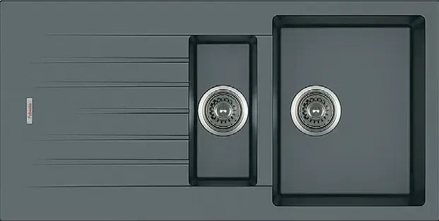 Мийка на кухню Fabiano Classic 100x50x15 Titanium 8221.301.0020