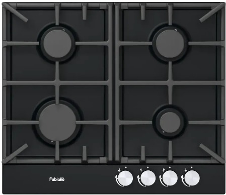 Варильна поверхня газова Fabiano FHG 3744 VGH Black 8112.406.1468