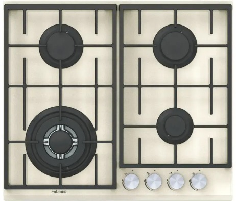 Варильна поверхня газова Fabiano FHG 8244 VGHT Cream Glass 8111.406.1472