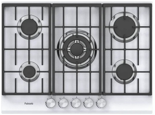 Варильна поверхня газова Fabiano FHG 8255 VGHT White Glass 8111.406.1480