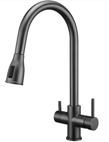 Змішувач на кухню Fabiano FKM 3122 Black Steel 8231.403.1150