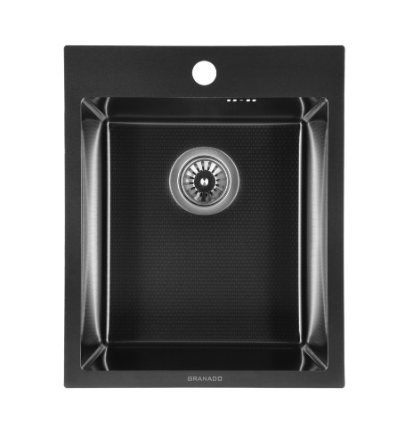 Мийка сталева Granado Pravia S201 black honeycomb (410*500*220) GS01201BH