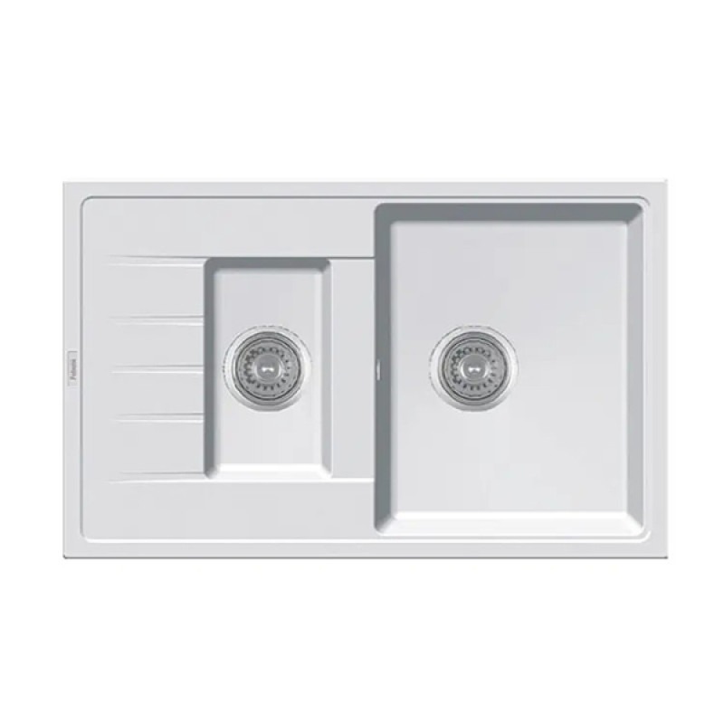 Гранітна мийка Fabiano Classic 78x50x15 Alpine White 8221.201.0473