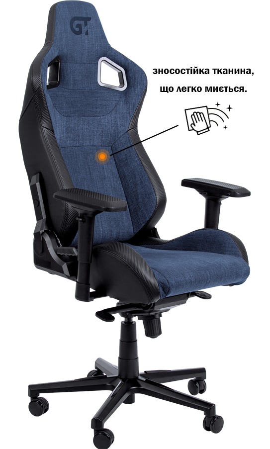 Геймерське крісло GT X-8005 Dark Blue/Black 4820241170715