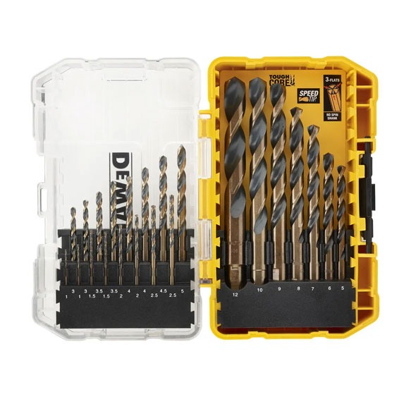 Набір свердел по металу DeWALT Black&Gold HSS-G DT70729