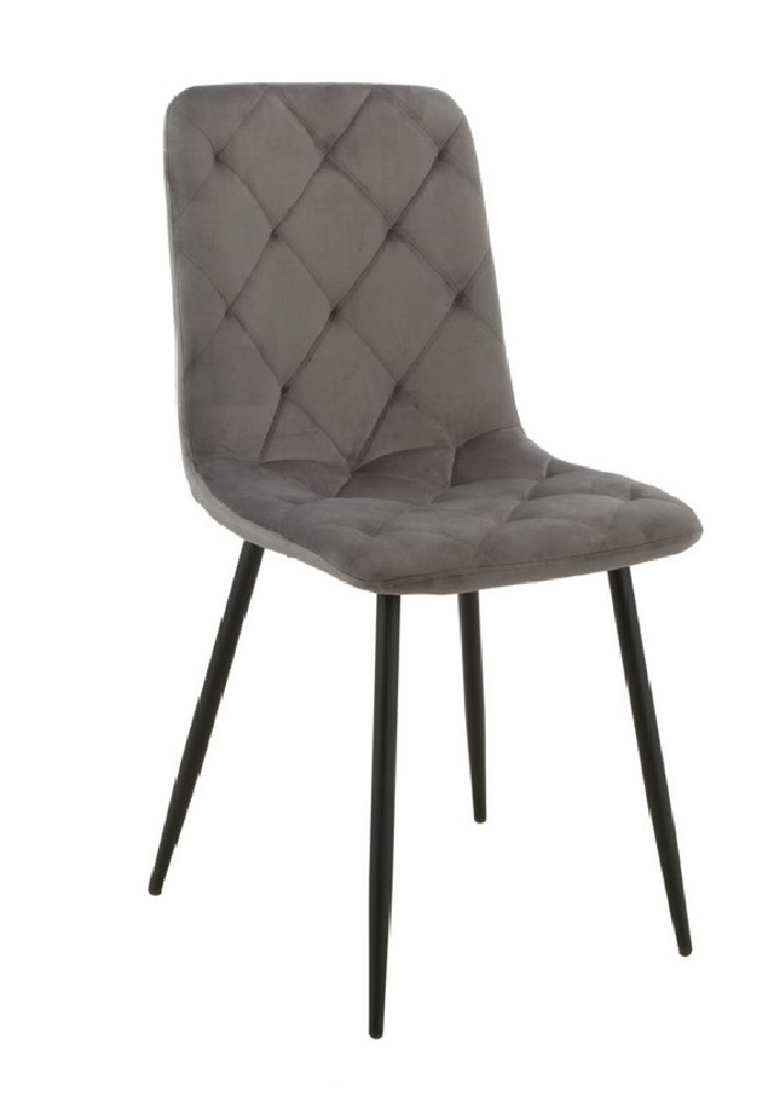 Стілець Vetro Mebel N-41-dark-grey-velur/ black