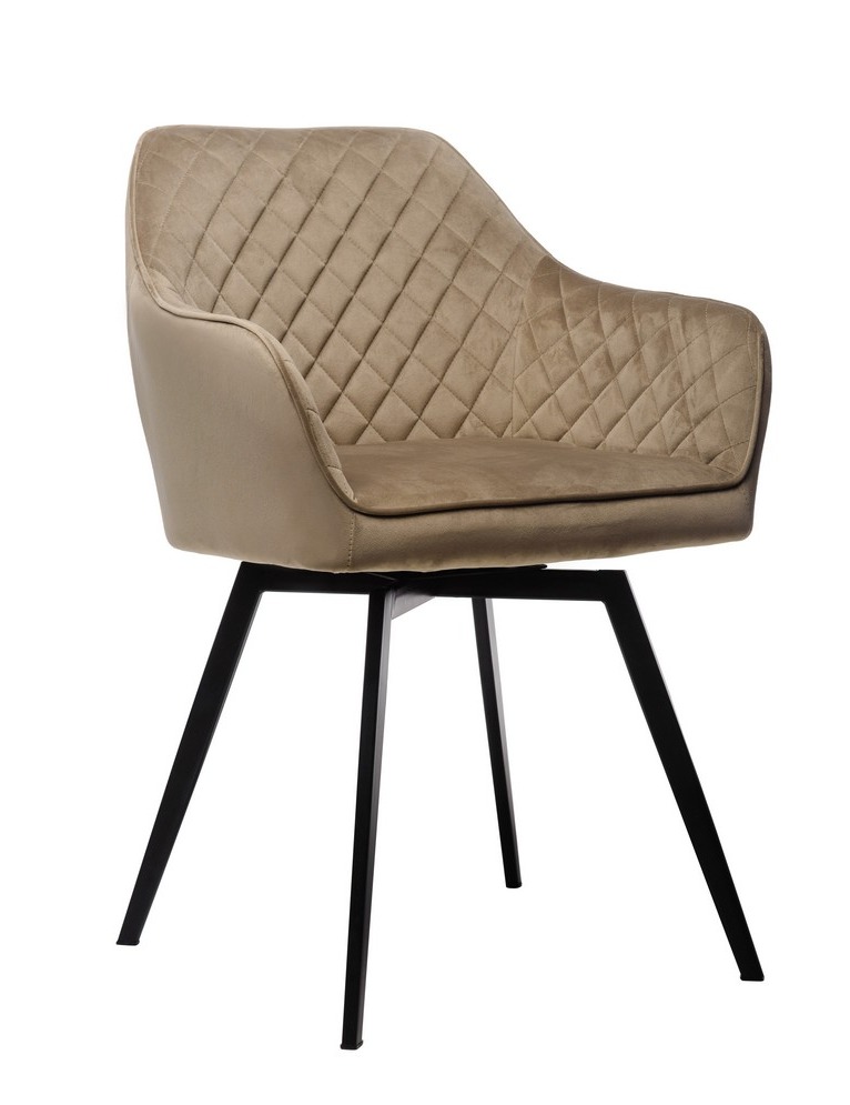 Стілець Vetro Mebel R-63-cappuccino/ black