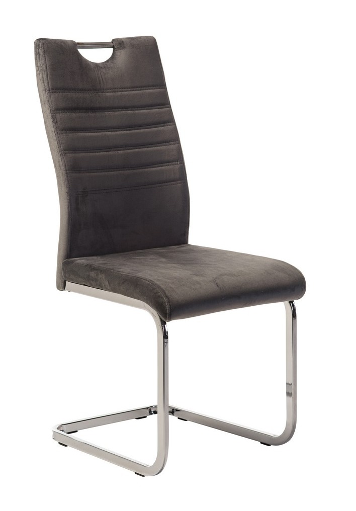 Стілець Vetro Mebel S-120-grey-velvet