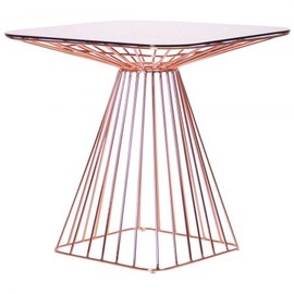 Стол AMF Tern, rose gold, glass top 545687