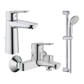 Комплект смесителей Grohe BauEdge 3 в 1 для ванной (123367M)