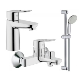 Набор смесителей Grohe BAU LOOP 3 в 1, для ванны (123214S)