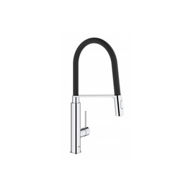 Смеситель для кухни GROHE Concetto с профессиональной лейкой, хром/черный (31491000)