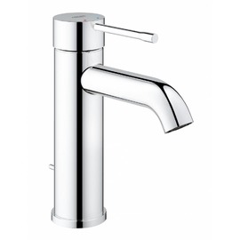 Смеситель для раковины GROHE Essence+ с низким изливом и донным клапаном, хром (23589001)