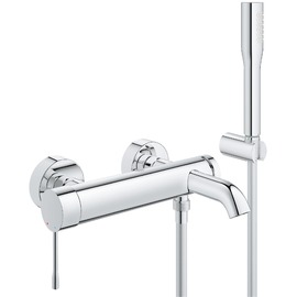 Смеситель для ванны GROHE Essence+ с душевым гарнитуром, хром (33628001)