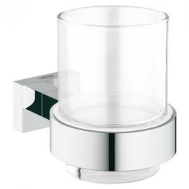 Стакан стеклянный с держателем Grohe Essentials Cube (40755001)