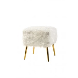 Пуф Vetro Mebel alpaka-white/gold-pouf