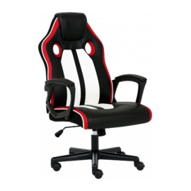 Геймерське крісло GT Racer X-2301 Black/White/Red 4820241176922