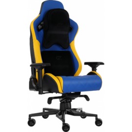 Геймерське крісло GT Racer X-0724 Blue/Yellow 4820241177172